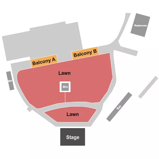 seating chart for White Oak Music Hall - Lawn - Lawn & Balcony - eventticketscenter.com