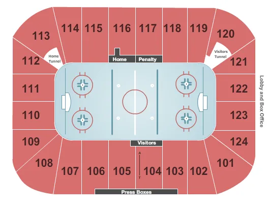 Hockey Seating Map