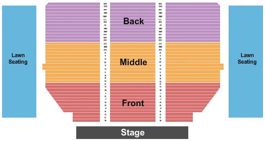 seating chart for Whittington-Pfohl Auditorium - End Stage - eventticketscenter.com