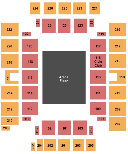 Wicomico Civic Center Tickets & Seating Chart - ETC