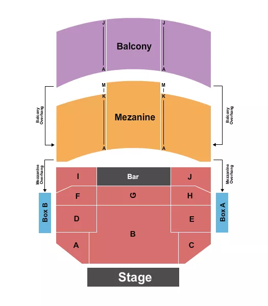 seating chart for Wilbur Theatre - MA - Endstage - eventticketscenter.com