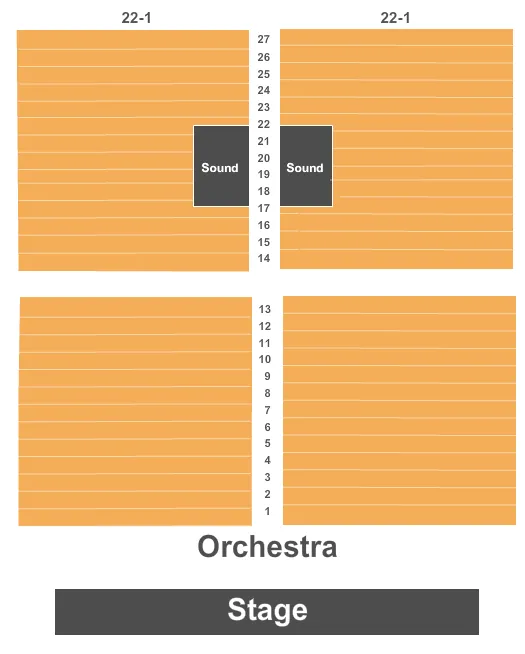 seating chart for Wild Rose Casino & Resort - Jefferson - Endstage - Greene Room - eventticketscenter.com