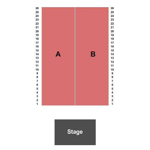 seating chart for William A Egan Civic And Convention Center - End Stage 2 - eventticketscenter.com