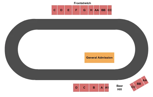 seating chart for Williams Grove Speedway - World of Outlaws - eventticketscenter.com