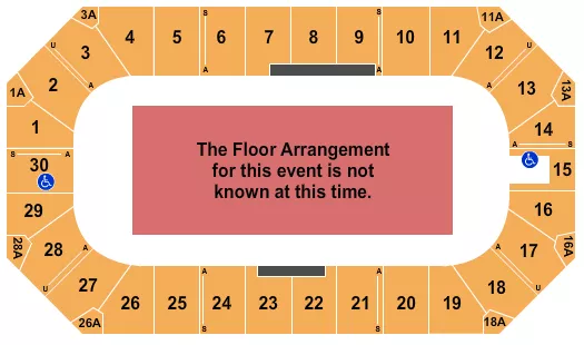 seating chart for Wings Event Center - Generic Floor - eventticketscenter.com