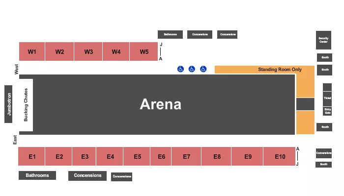 seating chart for Wise County Fairgrounds - Rodeo - eventticketscenter.com