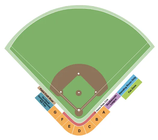 seating chart for Witter Athletic Field - Baseball 2020 - eventticketscenter.com