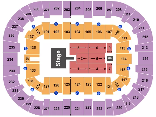 seating chart for Wolstein Center - CSU Convocation Center - CeCe Winans - eventticketscenter.com