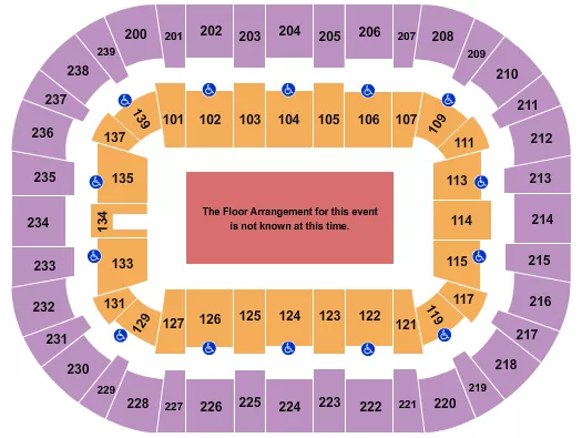 seating chart for Wolstein Center - CSU Convocation Center - Generic Floor - eventticketscenter.com