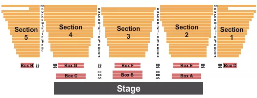 seating chart for Woodminster Amphitheater - Endstage - eventticketscenter.com