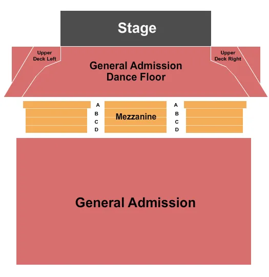 seating chart for Worcester Palladium - Endstage GA Rsvd Mezz - eventticketscenter.com