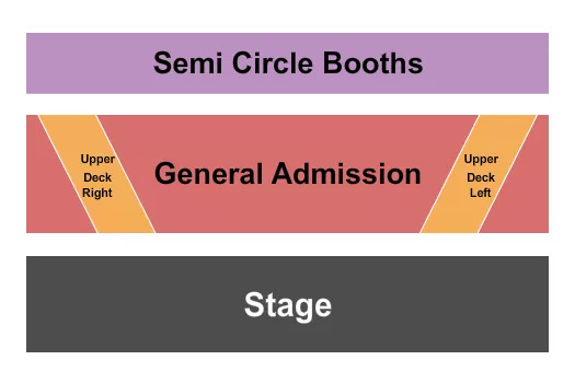 seating chart for Worcester Palladium - GA/Decks/Semi Circle - eventticketscenter.com