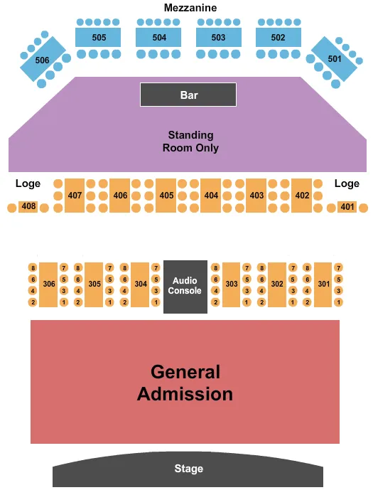 seating chart for World Cafe Live - BJ The Chicago Kid - eventticketscenter.com