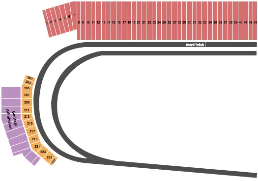 seating chart for World Wide Technology Raceway at Gateway - Racing 2 - eventticketscenter.com