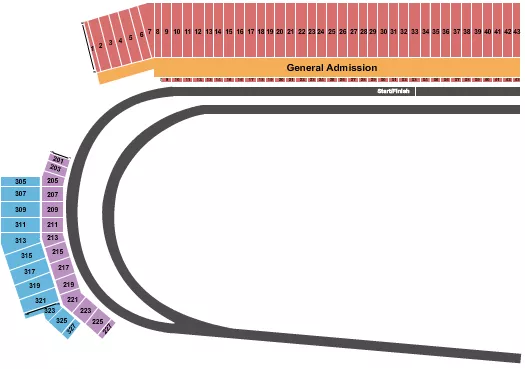 seating chart for World Wide Technology Raceway at Gateway - Racing 4 - eventticketscenter.com