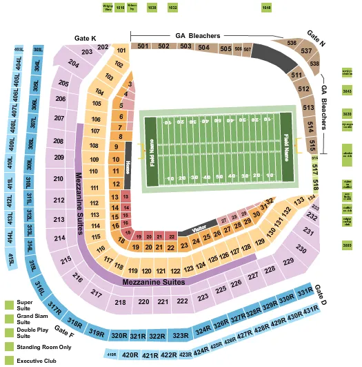 Chicago Cubs Seating Chart 