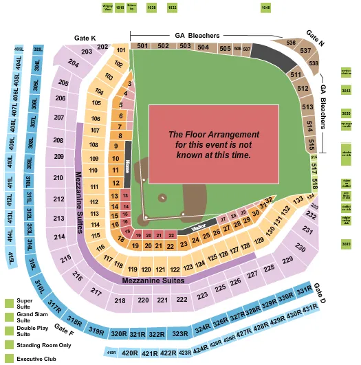 seating chart for Wrigley Field - Generic Field - eventticketscenter.com
