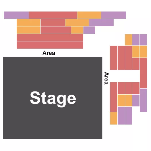 seating chart for Wyly Studio Theatre - Endstage - eventticketscenter.com