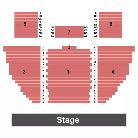seating chart for Wynona Thompson Auditorium - Endstage - eventticketscenter.com