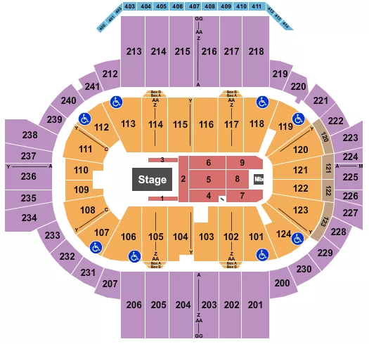 seating chart for XL Center - Elevation Worship - eventticketscenter.com