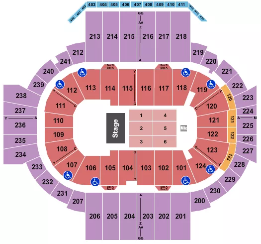seating chart for XL Center - Endstage 4 - eventticketscenter.com