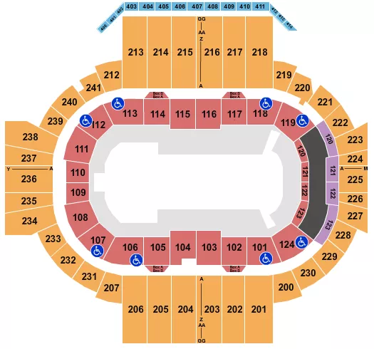 seating chart for XL Center - Monster Jam 2024 - eventticketscenter.com