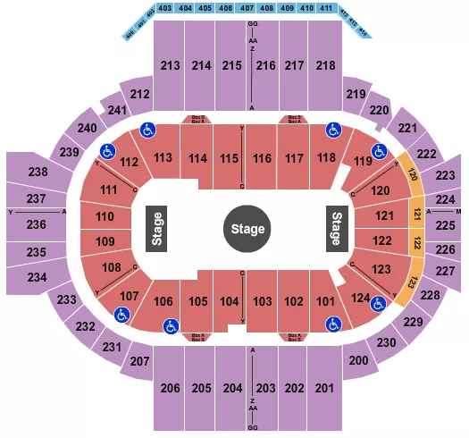 seating chart for XL Center - Ringling Bros - eventticketscenter.com