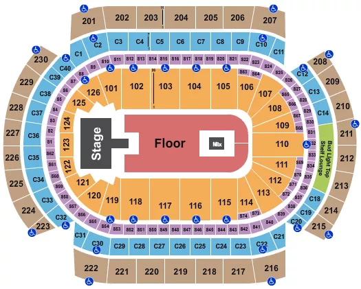 seating chart for Grand Casino Arena - Bring Me The Horizon - eventticketscenter.com