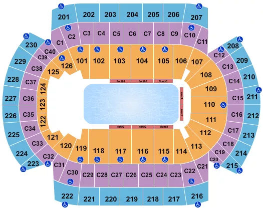 seating chart for Xcel Energy Center - Disney On Ice 2023 - eventticketscenter.com