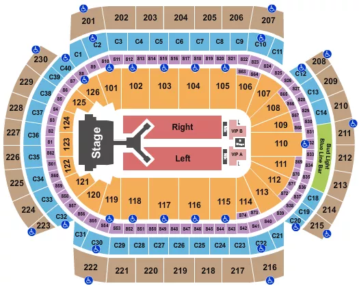 seating chart for Xcel Energy Center - Jonas Brothers 2023 - eventticketscenter.com