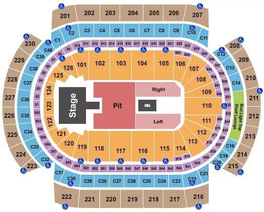 seating chart for Xcel Energy Center - Papa Roach - eventticketscenter.com