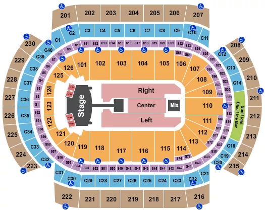 seating chart for Xcel Energy Center - Queen & Adam Lambert - eventticketscenter.com