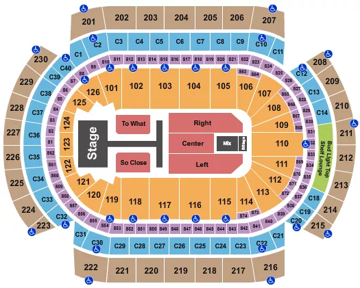 seating chart for Xcel Energy Center - Tate McRae - eventticketscenter.com