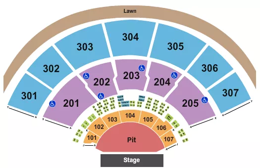 seating chart for Xfinity Center - MA - Endstage - Large GA Pit - eventticketscenter.com