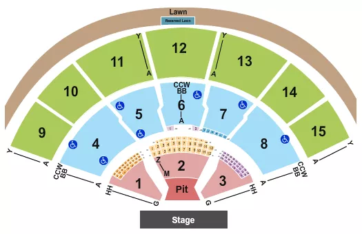 seating chart for Xfinity Center - MA - Endstage GA Pit - eventticketscenter.com