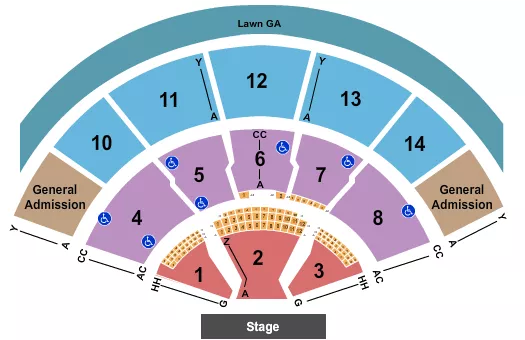 seating chart for Xfinity Center - MA - Endstage Open Air GA 3 - eventticketscenter.com
