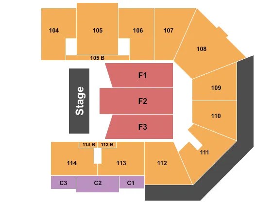 seating chart for Xtream Arena - Paw Patrol - eventticketscenter.com