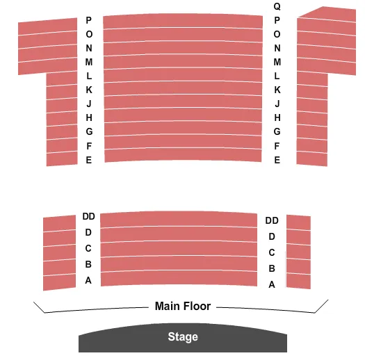 seating chart for Ymca Boulton Center For The Performing Arts - End Stage - eventticketscenter.com