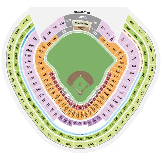 seating chart for Yankee Stadium - Baseball - eventticketscenter.com