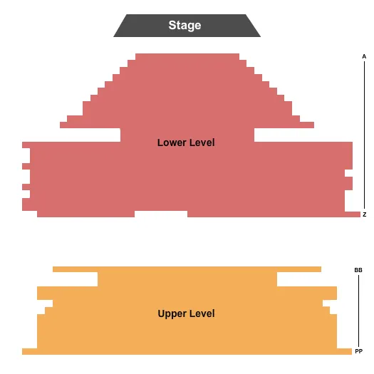 seating chart for Young Auditorium - Endstage - eventticketscenter.com