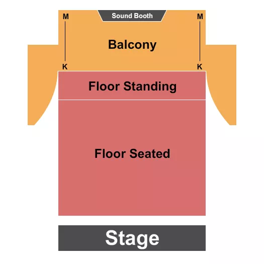 seating chart for Yucaipa Performing Arts Center Indoor Theatre - Floor Seated/Standing - eventticketscenter.com