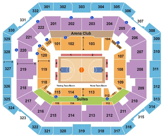 seating chart for The Yuengling Center - Harlem Globetrotters - eventticketscenter.com