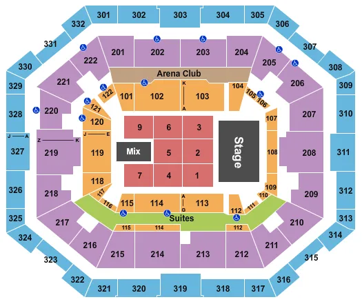 seating chart for The Yuengling Center - Trevor Noah 2 - eventticketscenter.com