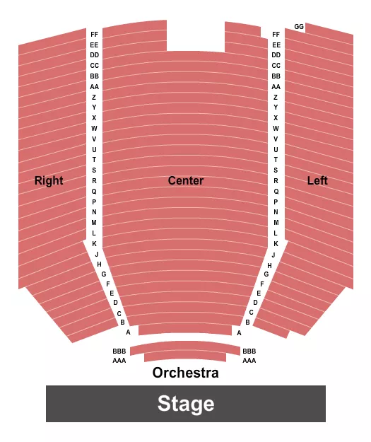 seating chart for Zeiterion Theatre - Endstage AAA - eventticketscenter.com