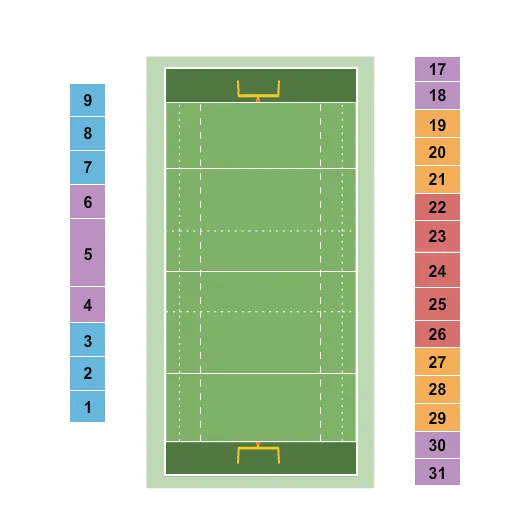 seating chart for Zions Bank Stadium - Rugby - eventticketscenter.com