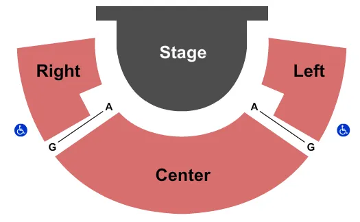 seating chart for Zoellner Arts Center - Diamond Theater - End Stage - eventticketscenter.com