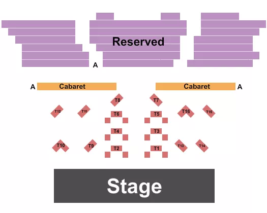 seating chart for deCoste Centre - Endstage Cabaret - eventticketscenter.com