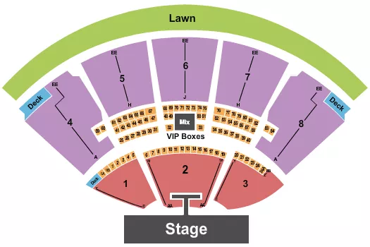 seating chart for iTHINK Financial Amphitheatre - Endstage with Catwalk - eventticketscenter.com