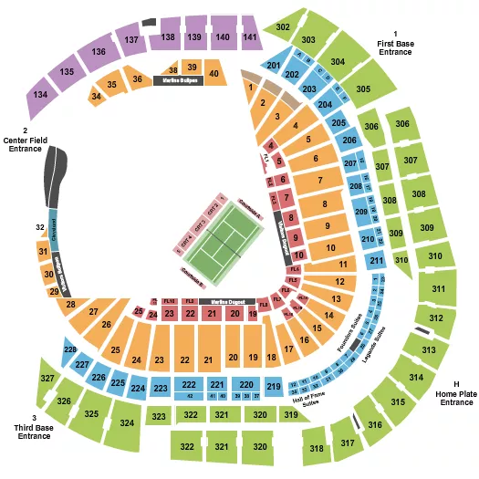 seating chart for loanDepot park - Miami Invitational - eventticketscenter.com
