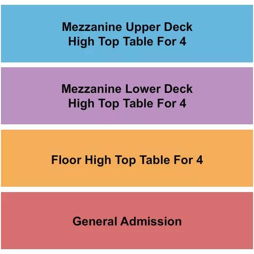 seating chart for xBk Live - GA/Floor/Upper/Lower - eventticketscenter.com
